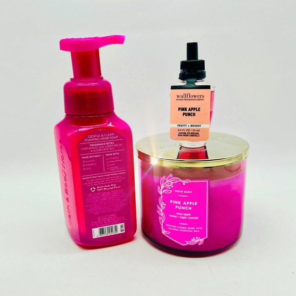 BBW 🦋Pink Apple Punch & Butterflies🦋 5 pc gift set - Picture 3 of 4